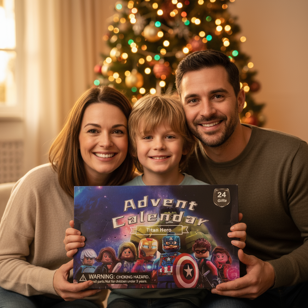 BrickHeroes™ Advent Calendar - Very Realistic Family with Boy
